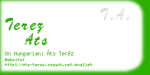 terez ats business card