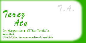 terez ats business card